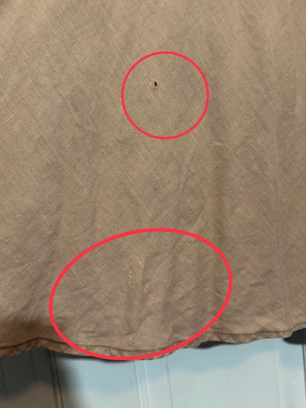 Len Ok Size Small Cream Linen Midi Length Skirt Boho Western Cottagecore Hippie - Picture 3 of 6